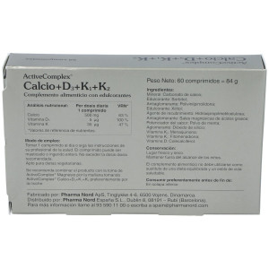 Active Complex Calcio+D3+K 60 Comp Pha