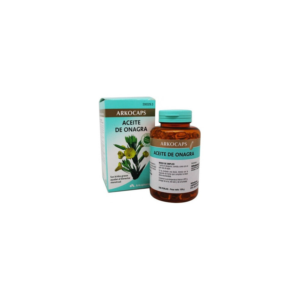Arkopharma Arkocápsulas Aceite De Onagra, 200 Perlas