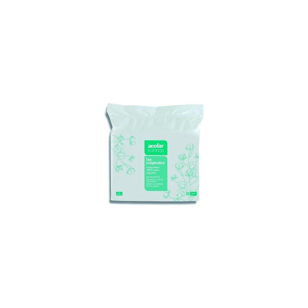 Acofar Karinas Originales Compresa Higiénica Algodón 20Uds
