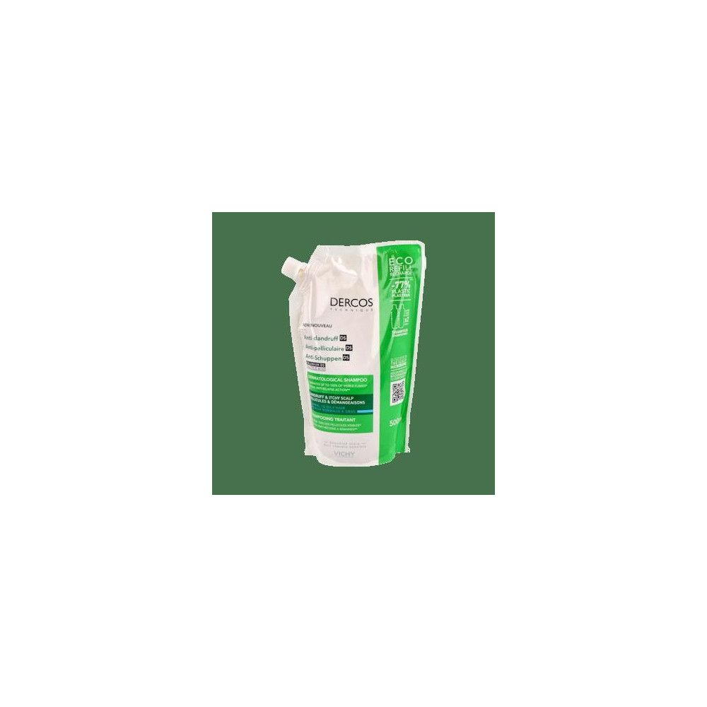 Vichy Dercos Technique Anticaspa Ds Champú Cabello Normal Graso Eco-Recarga 390Ml