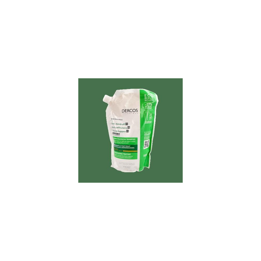 Vichy Dercos Technique Anticaspa Ds Champú Cabello Seco Eco-Recarga 500Ml