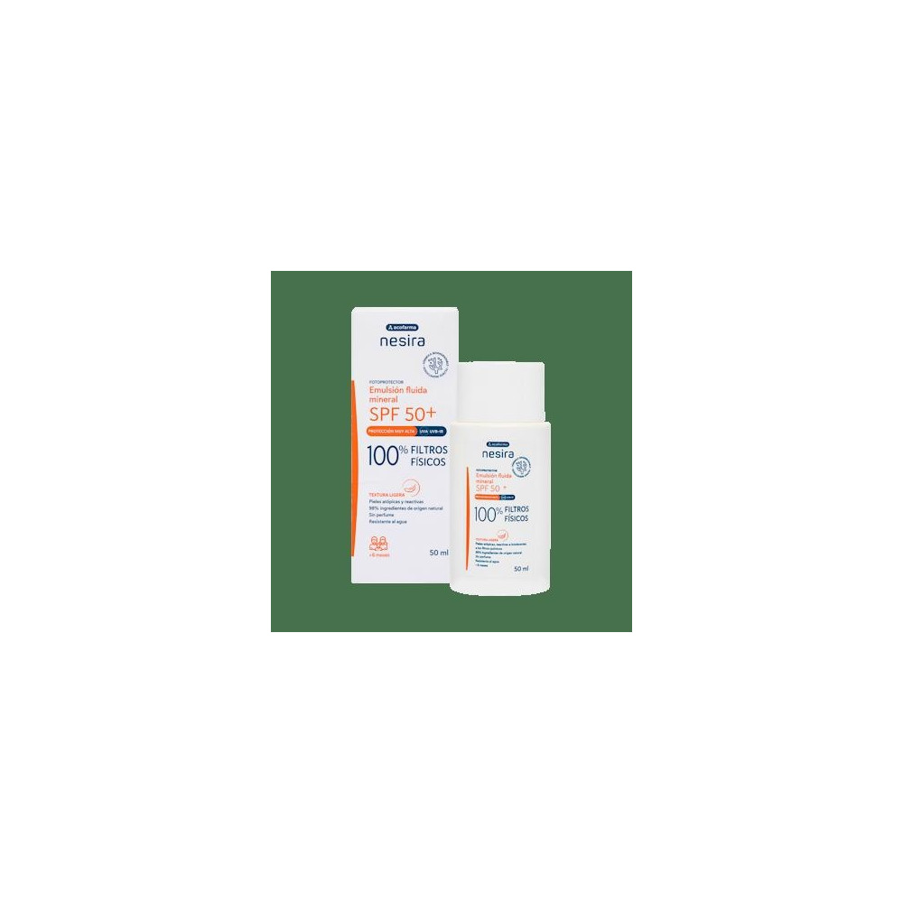 Acofarma Nesira Emulsión Fluida Solar Mineral Spf50+ 50Ml