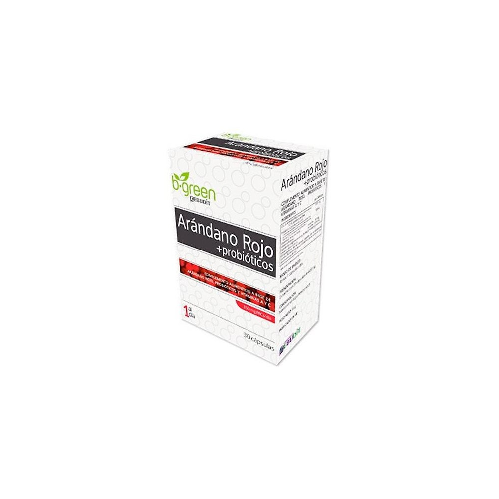 B Green Arandano Rojo Y Probiótico 30 Cápsulas