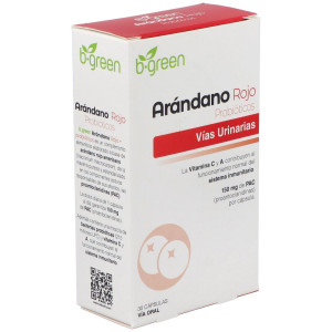 B Green Arandano Rojo Y Probiótico 30 Cápsulas