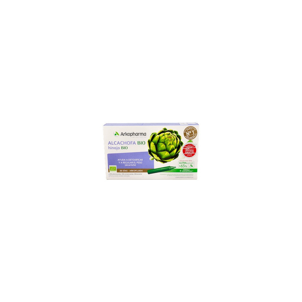 Arkopharma Arkofluido Alcachofa - Hinojo Ultraconcentrado 20Ampollas