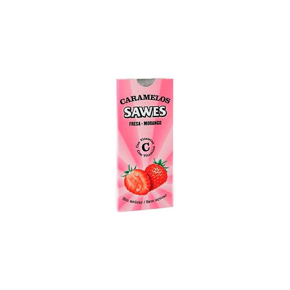 Sawes Caramelos Balsámicos Sin Azúcar Sabor Fresa Con Vitamina C En Blister 22G