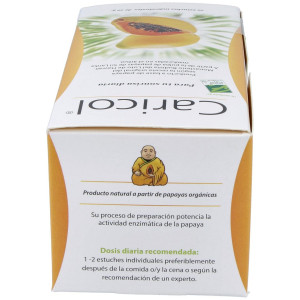 100% Natural Caricol Digestivo 20 Estuches Individuales