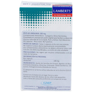 Coenzima Q10 60 Caps 200Mg 8534 Lamberts