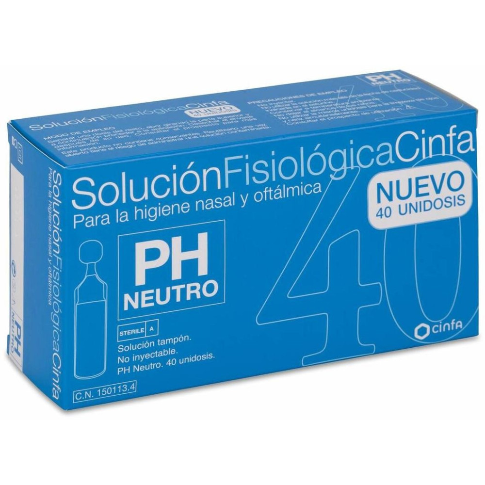Cinfa Solución Fisiológica, 40 Monodosis