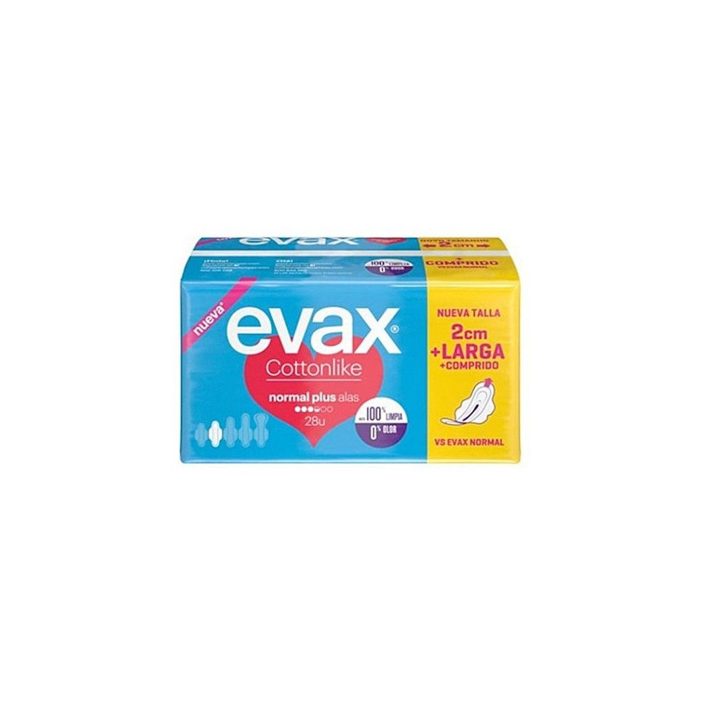 Evax Cottonlike Alas Normal Plus Compresa 28 Uds.