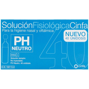 Cinfa Solución Fisiológica, 40 Monodosis