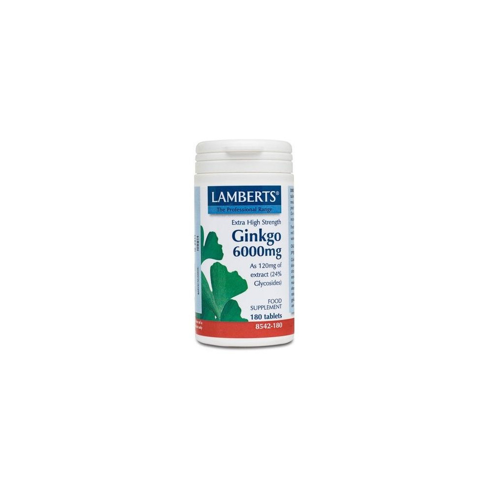 Lamberts Ginkgo Time Release Extra High Strenght 6000Mg 180Comp