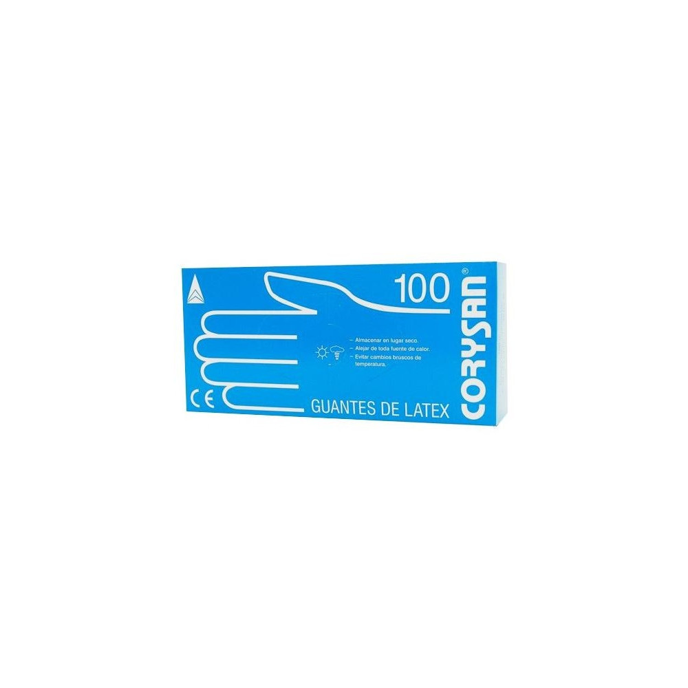 Guantes Corysan Latex T/Mediana 100 Und