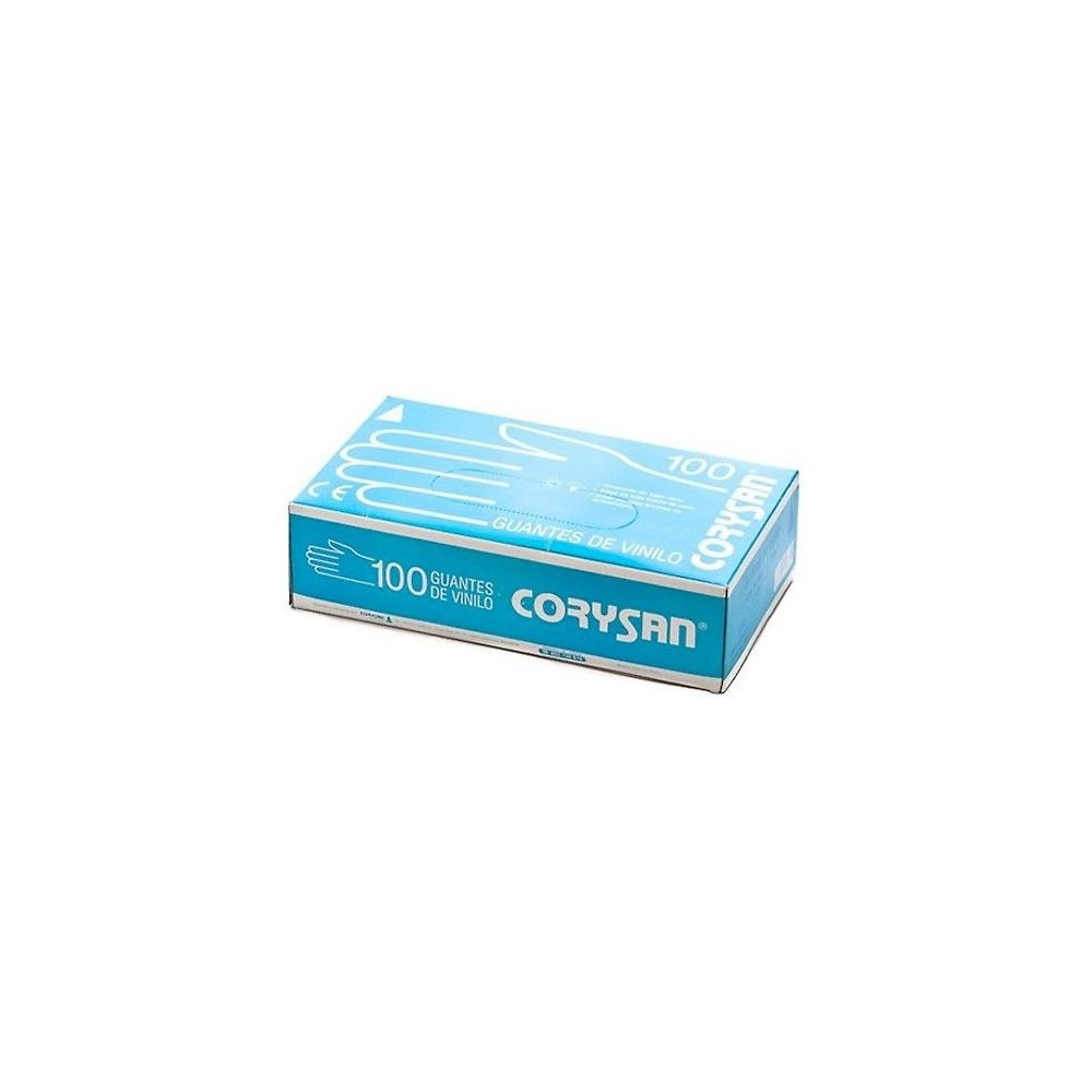 Corysan Guantes Vinilo Talla Mediana 100Uds