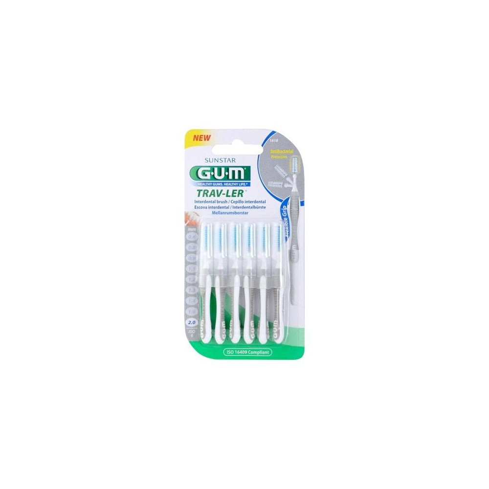 Cepillo Interdental Trav-Ler 1618 2,0Mm 6Un Gris