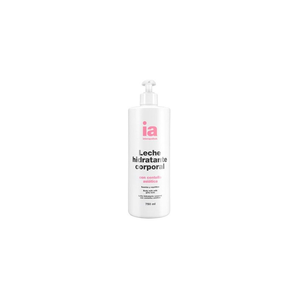 Interapothek Leche Hidratante Corporal Centella Asiática 750Ml Con Dosificador