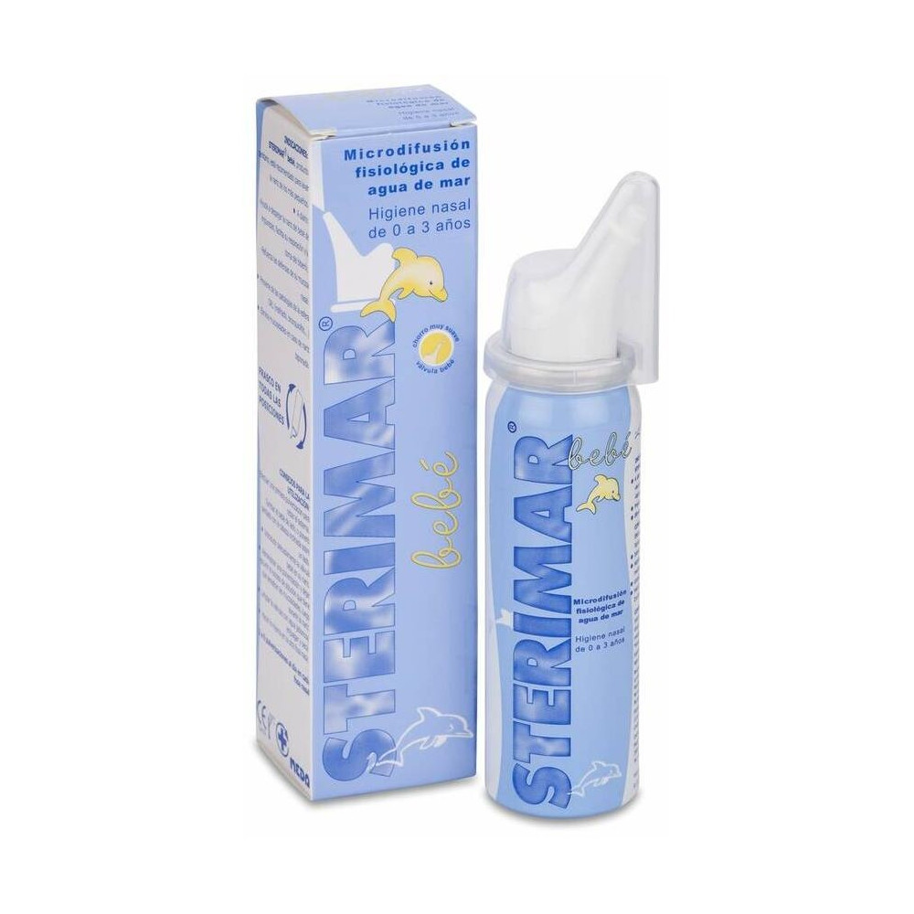 Sterimar Bebe Limpieza Nasal Agua De Mar Microdifusion, 50 Ml