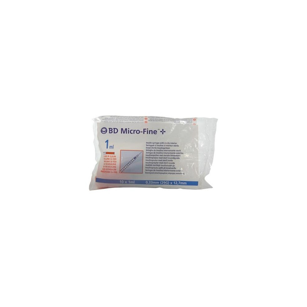 B.D. Jeringa Insulina 1Ml U-100 10U