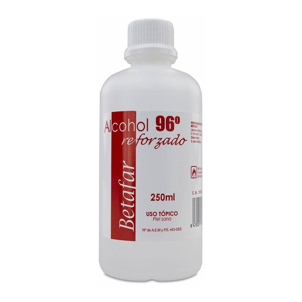 Betafar Alcohol 96º Reforzado, 250 Ml