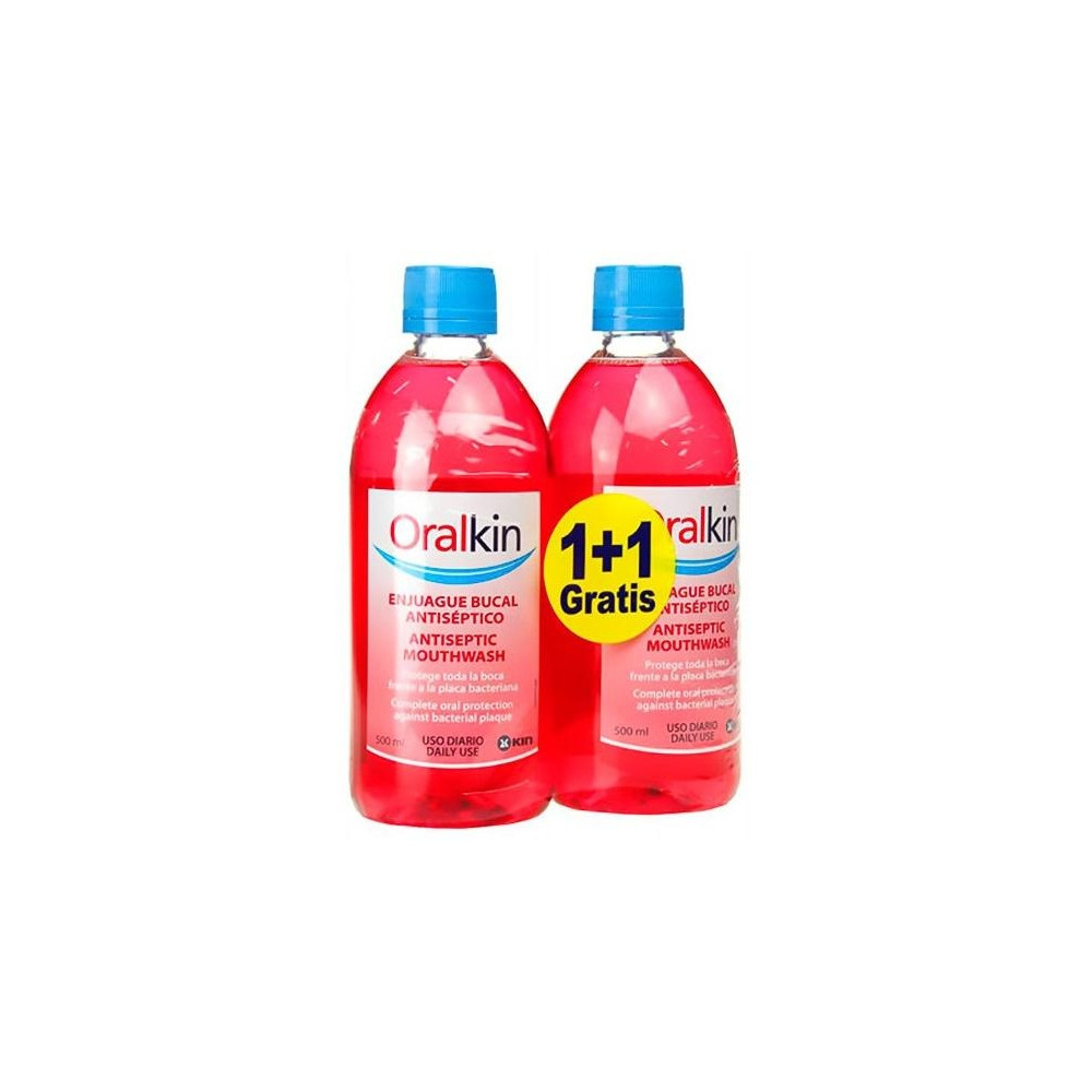 Oralkin Enjuague Bucal Anti-Placa Lote 2 Pz