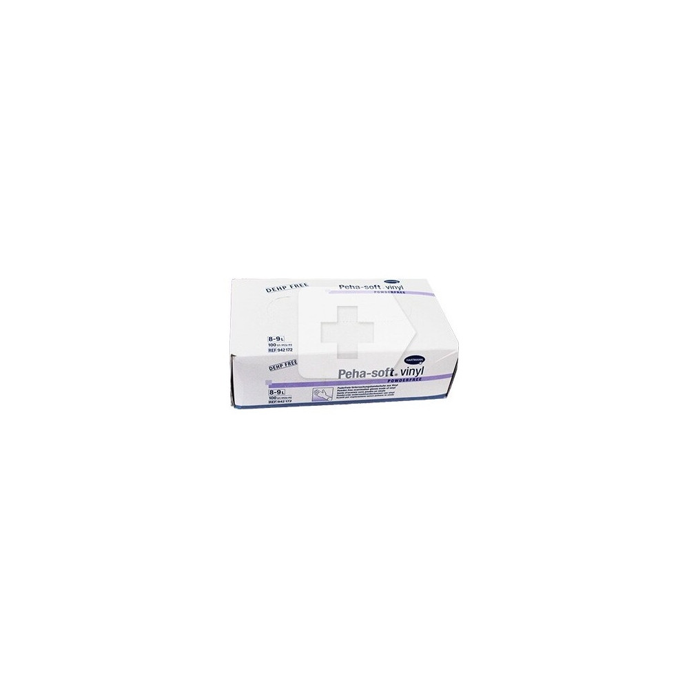 Peha Soft Guantes Vinilo Con Polvo Talla Grande 100Uds