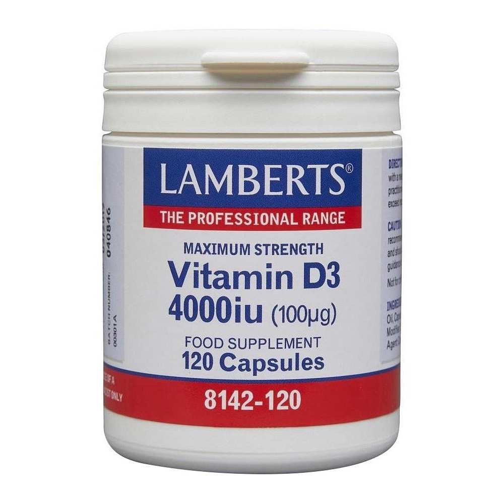 Lamberts Vitamina D3 4000 Ui 100Μg 120Comp