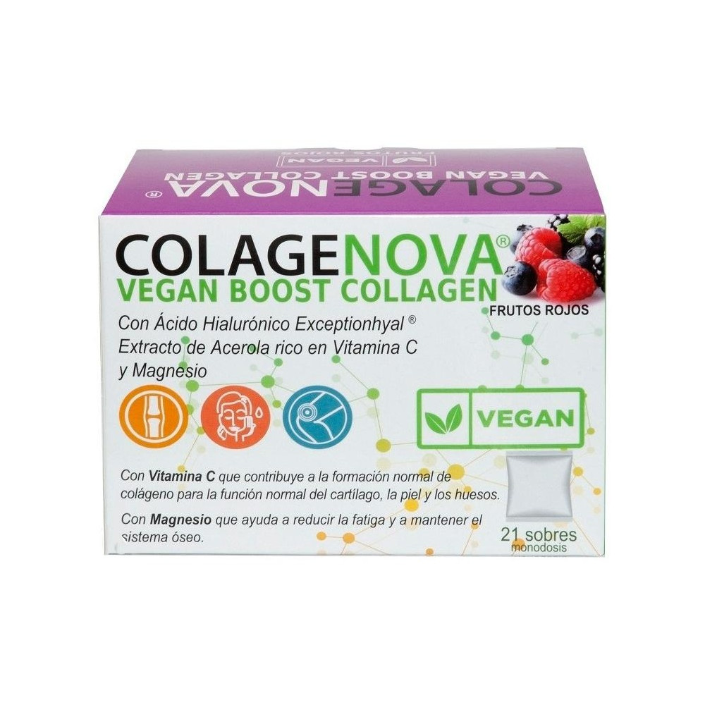Colagenova Vegan Boost Frutos Rojos 21 Sobres
