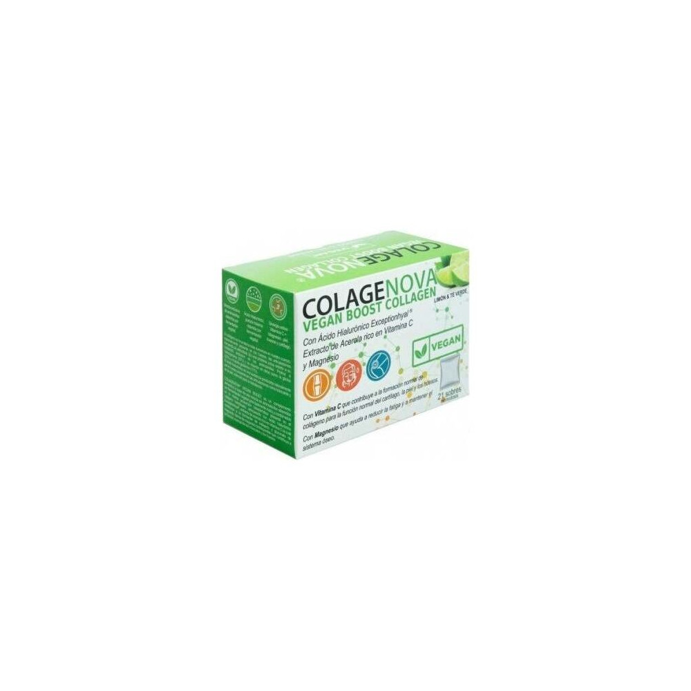 Colagenova Vegan Boost Té Verde Limón 21 Sobres