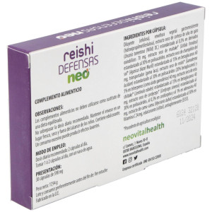 Neovital Reishi Defensas Neo 30 Capsulas