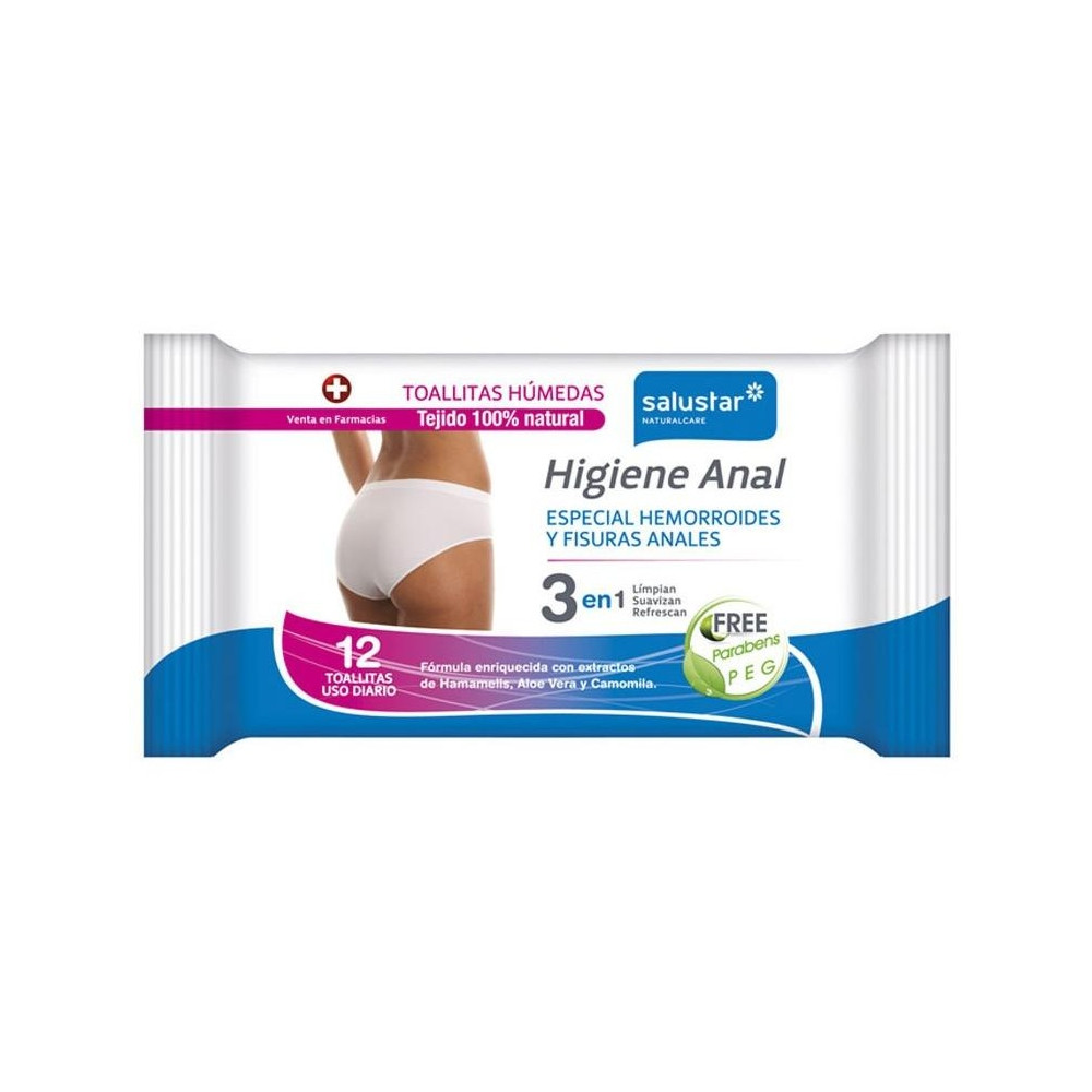 Higiene Anal Hemorroides Y Fisuras 100% Natural 12 U
