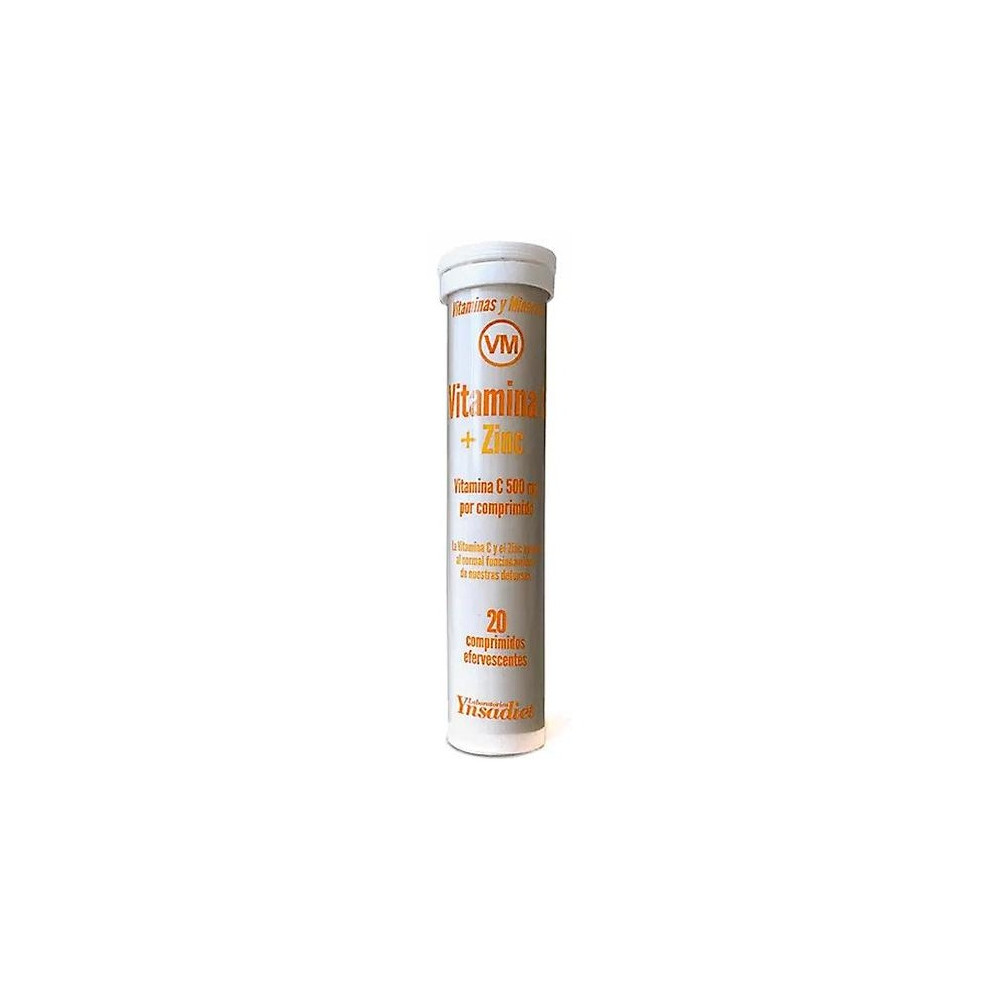 Ynsadiet Vitamina C + Zinc 20 Comp Efervescentes