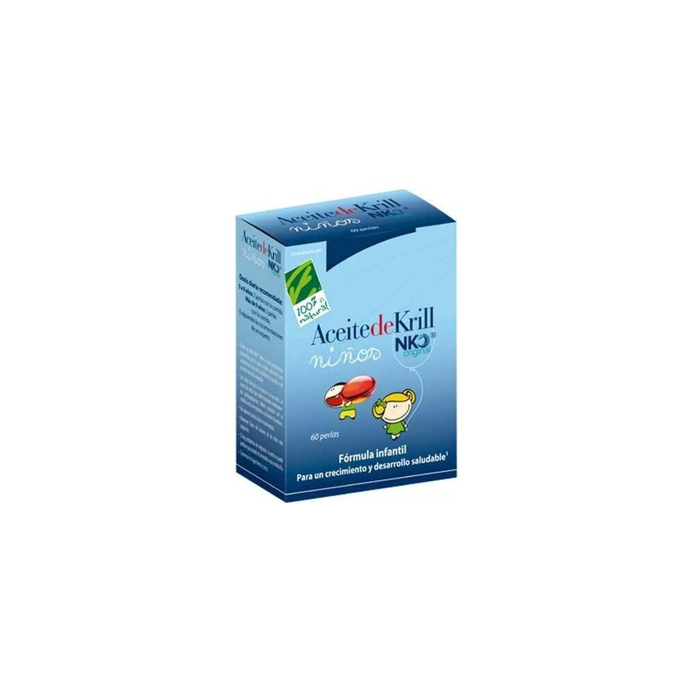 100% Natural Aceite De Krill Nko Original Niños 60 Perlas