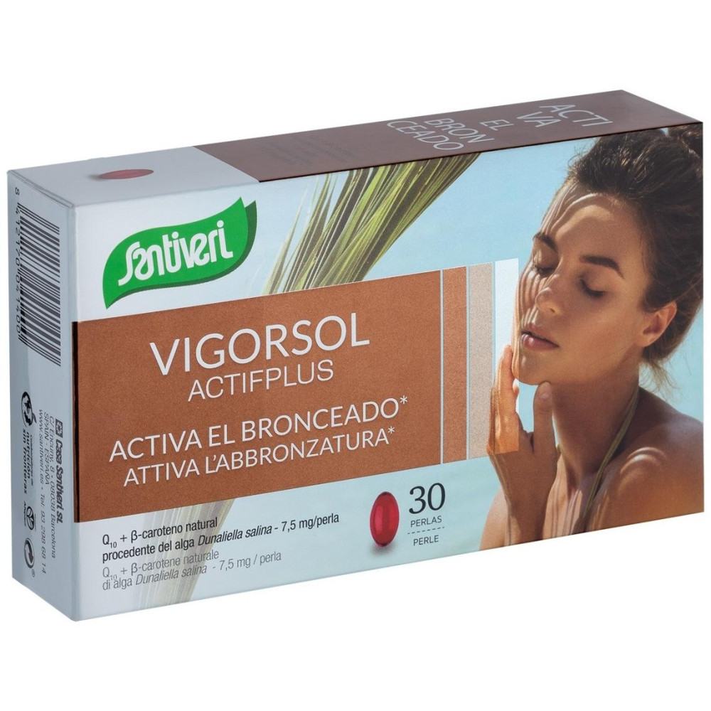 Santiveri Vigorsol Active Plus Para Activar El Bronceado 30 Perlas