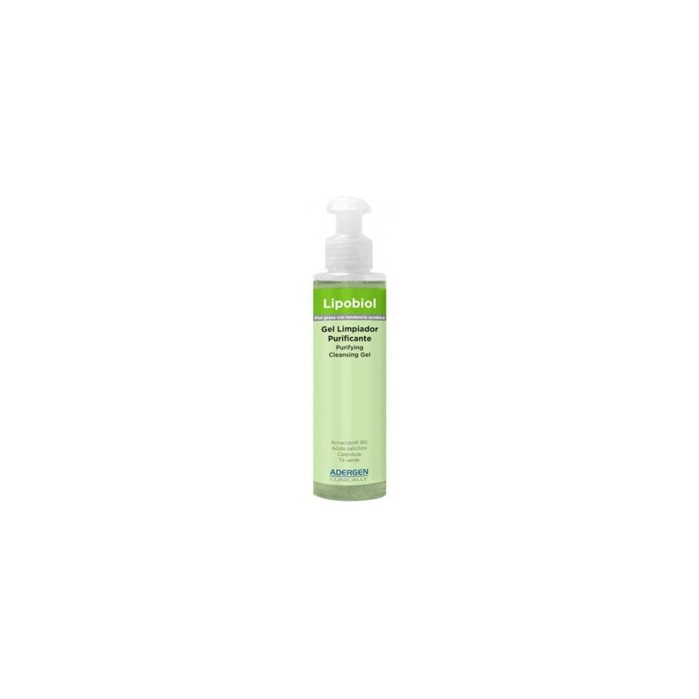Adergen Lipo Biol Gel Limpiador Para Piel Grasa Y Acneica 200Ml