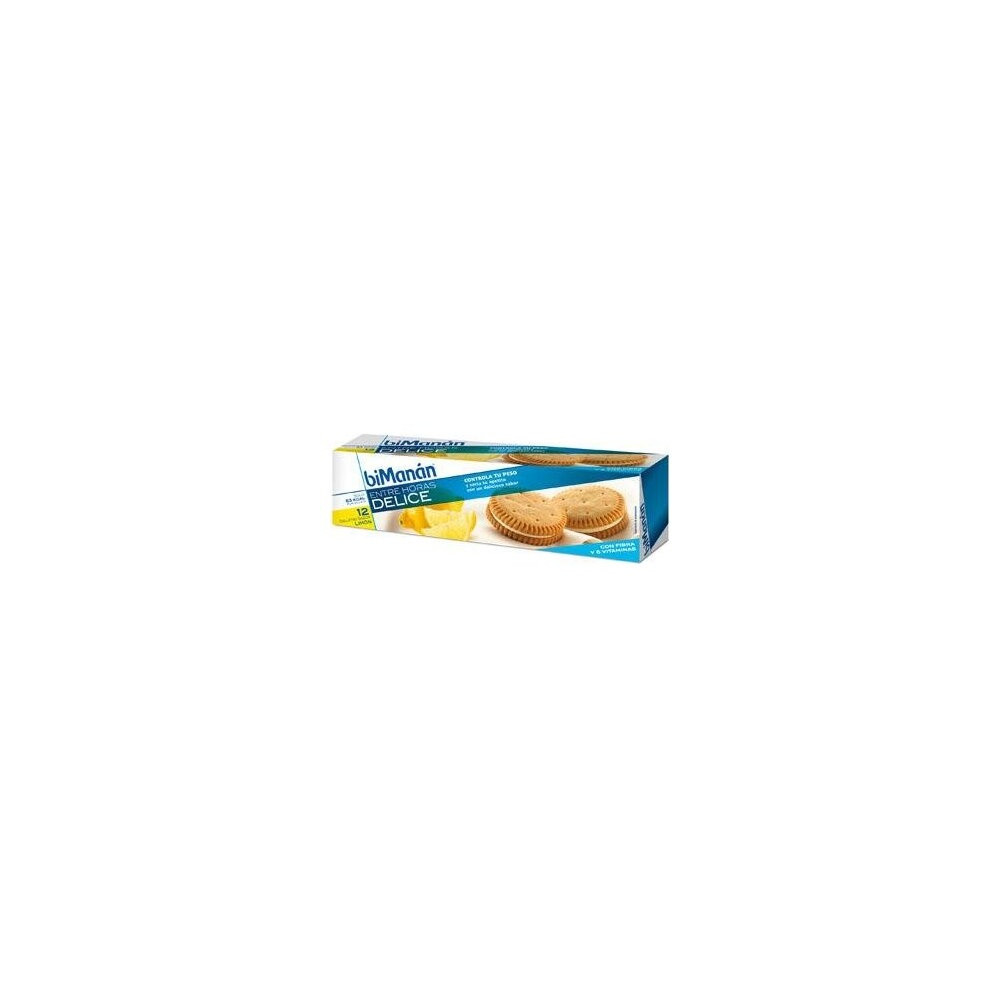 Bimanán Entre Horas Galletas Sabor Limón, 12 Uds
