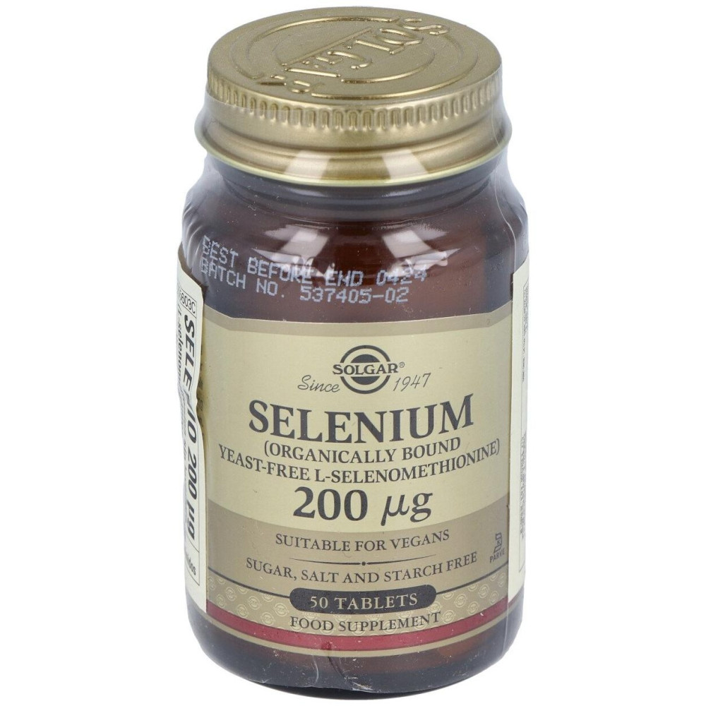 Selenio 200Mcg (Sin Levadura) 50Comp