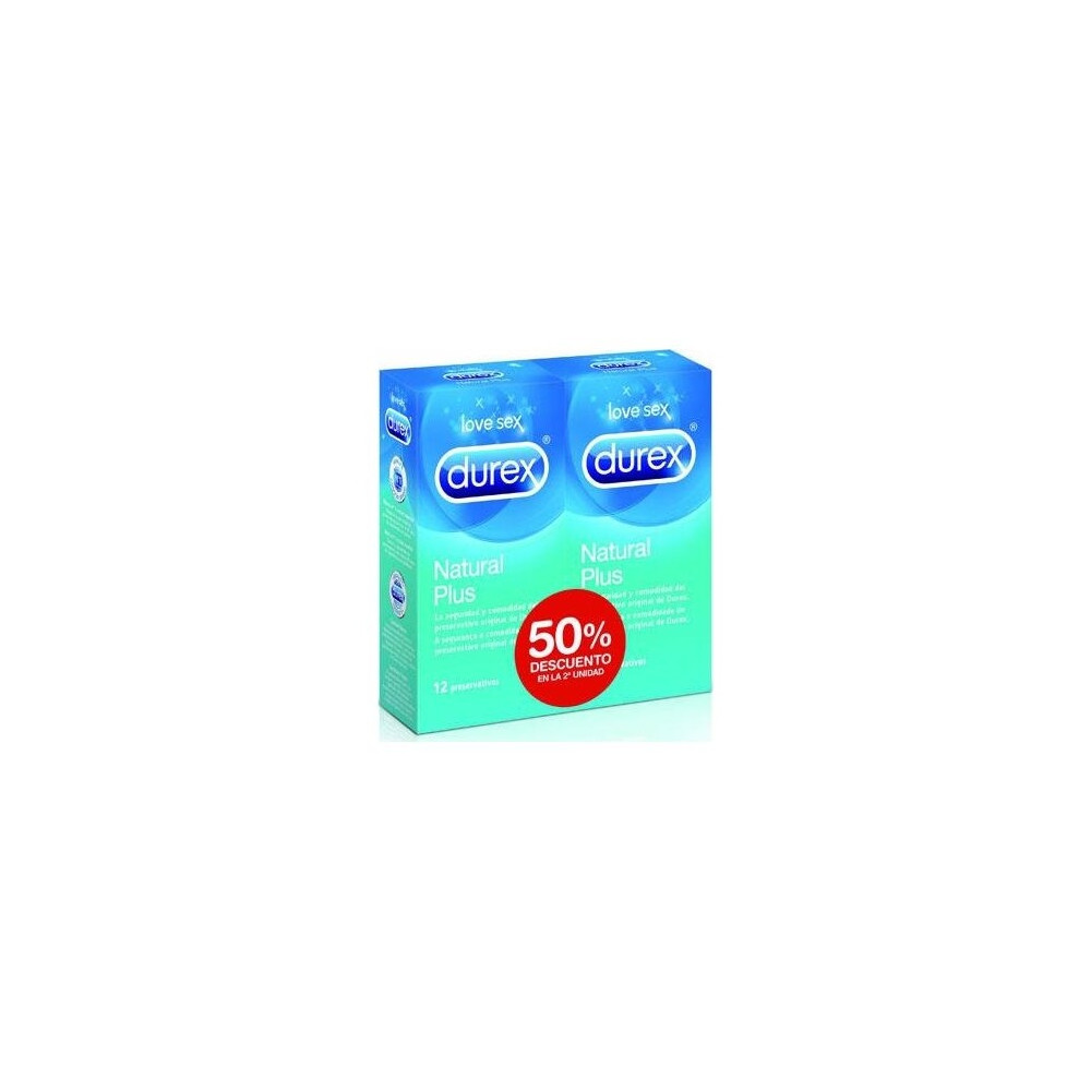 Durex Natural Plus Duplo 2 Udad. 50%