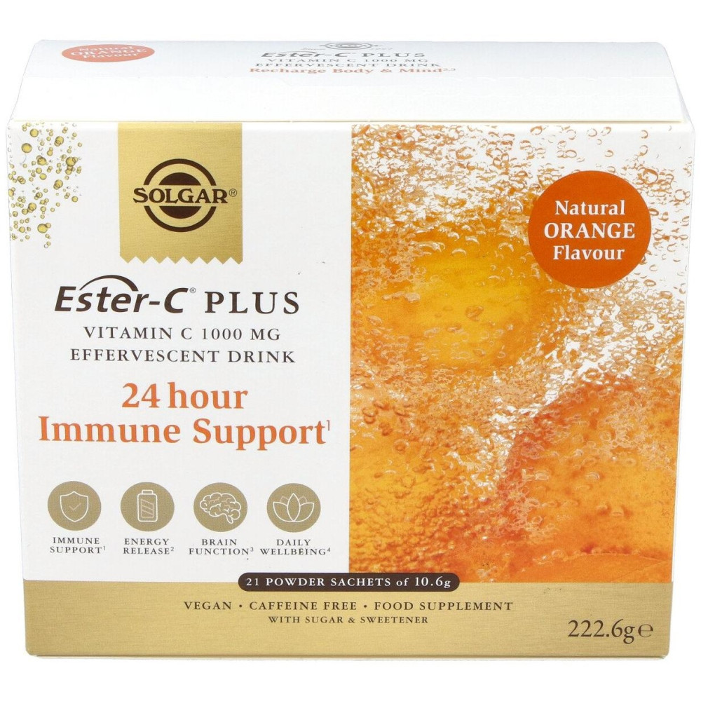 Ester-C Plus Vitamina C Polvo Efervescente 21 Unidades