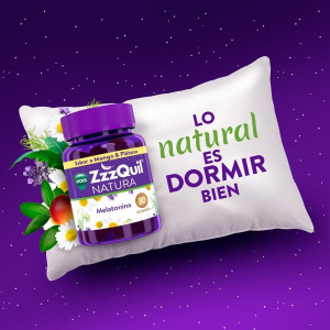Zzzquil Natura Gummies Plátano Y Mango De Melatonina 1Mg Y Valeriana 30U.