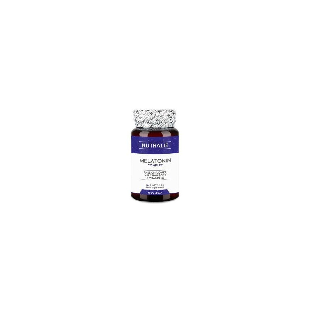 Nutralie Melatonina Complex Con Pasiflora + Raíz Valeriana + B6 60Caps