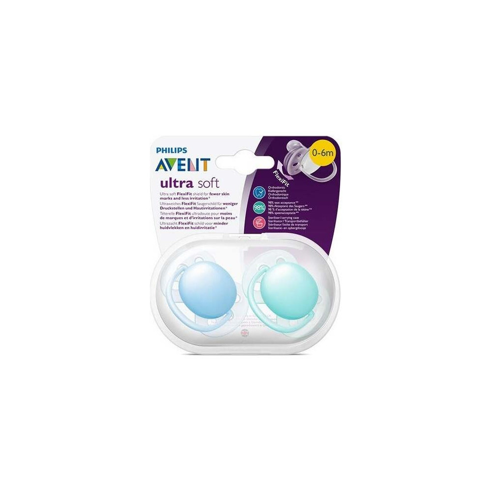 Chupete Ultra Soft 0-6Meses Neutro 2Uds. Scf091/03