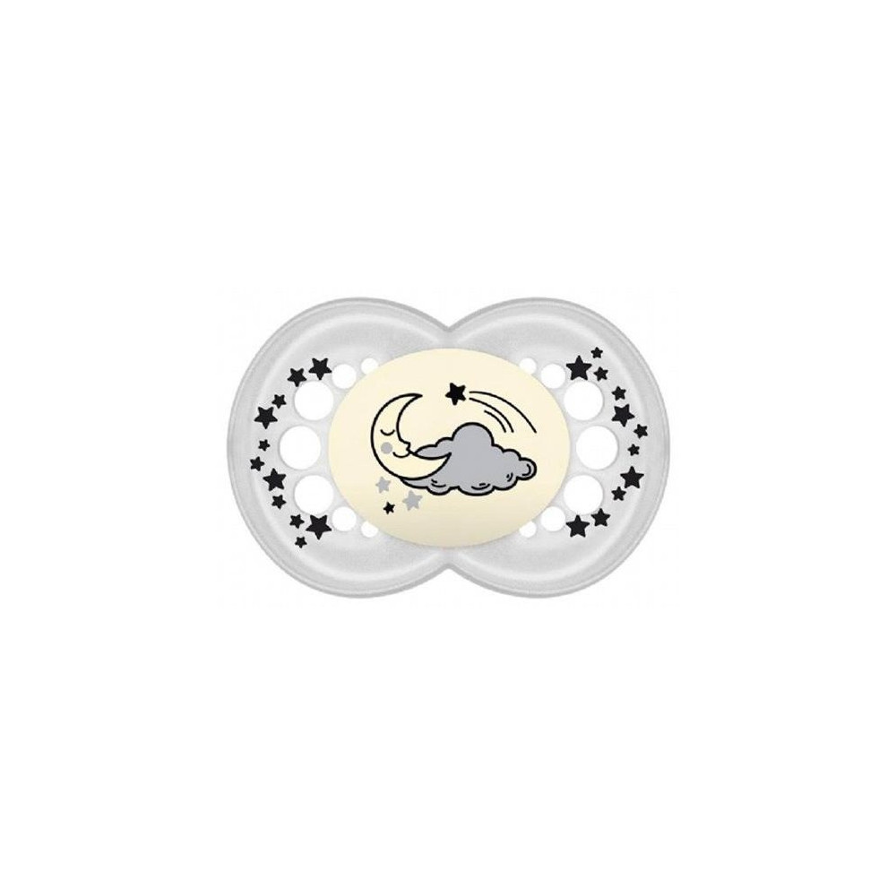 Mam Baby Chupete Silicona Original Night + 6 M Pack D 2