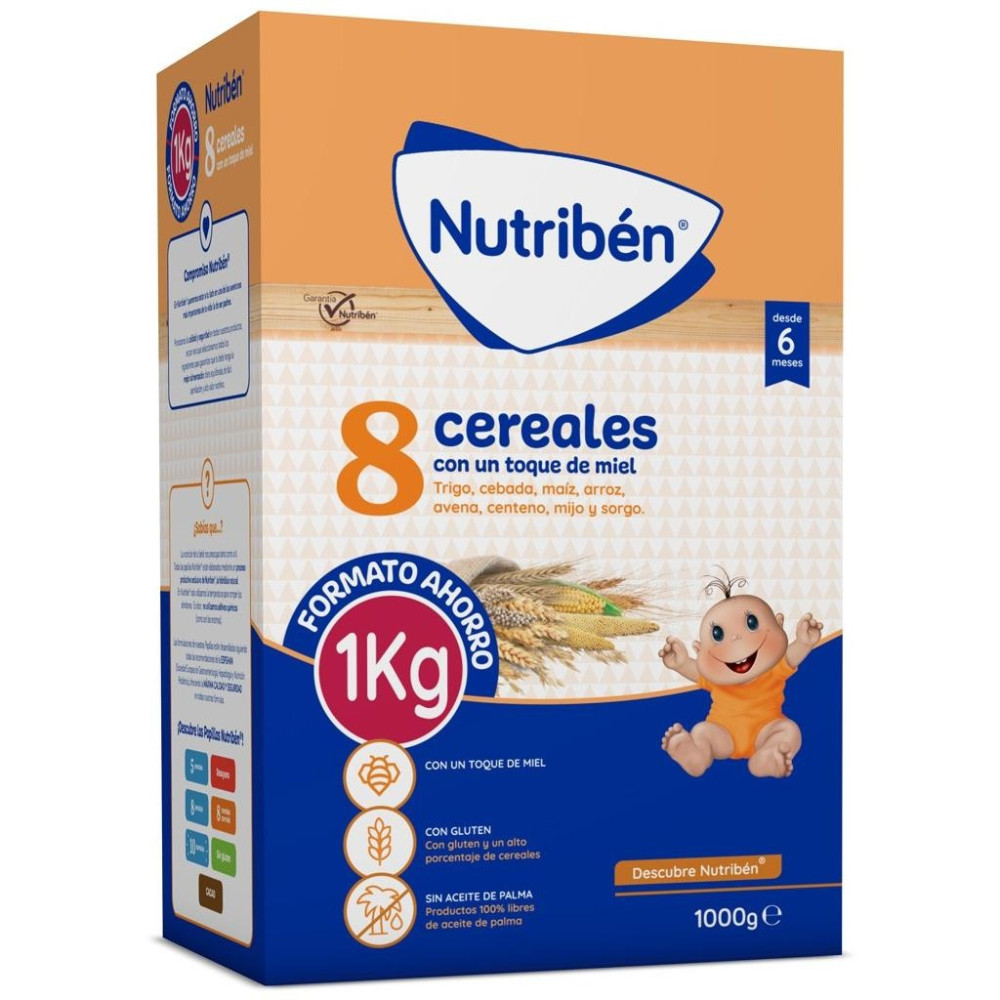 Nutriben 8 Cereales Miel 1000Gr.
