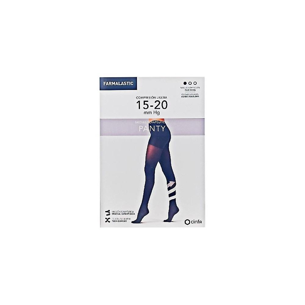 Farmalastic Panty Compresion Ligera Negro Tm 1Ud