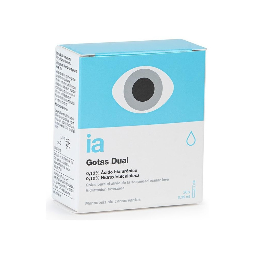 Interapothek Gotas Oftálmicas Con Doble Humectación 20Uds X 0,35Ml