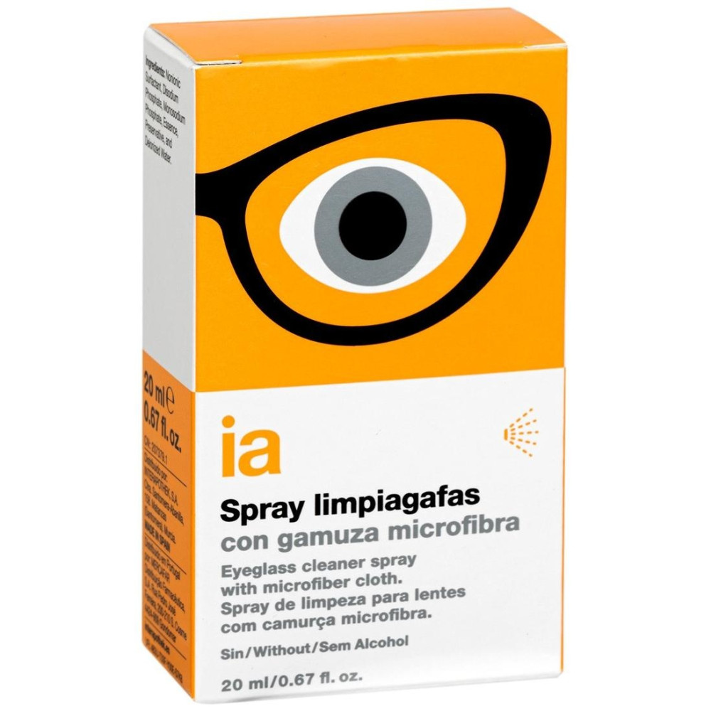 Interapothek Kit Spray Limpiagafas + Gamuza Microfibra
