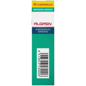 Algasiv Almohadillas Adhesivas Prótesis Dental Superior 30Uds