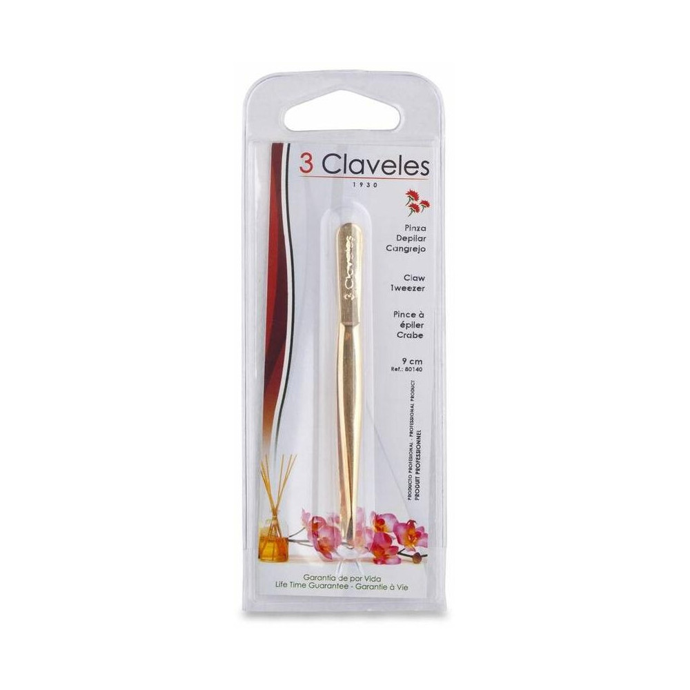 3 Claveles Pinza Cangrejo Punta Oro 9Cm 1Ud