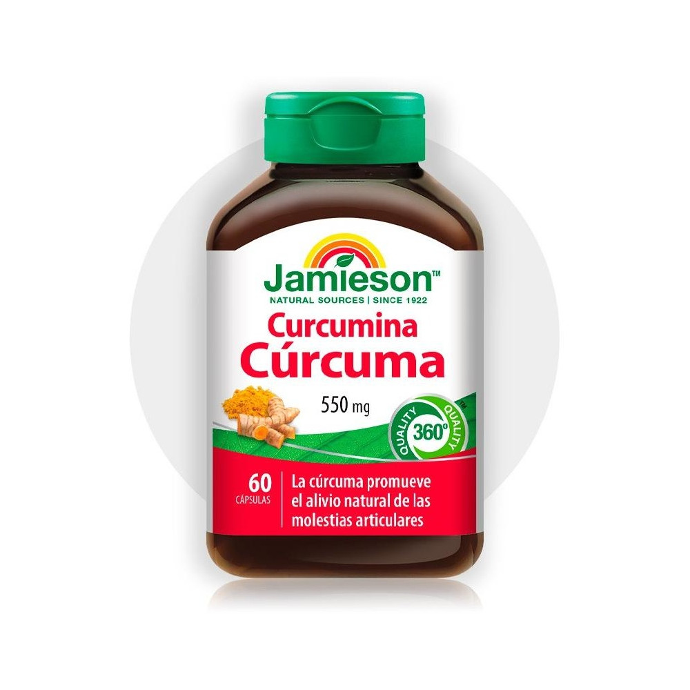 Jamieson Curcumina Curcuma 550Mg 60 Cápsulas