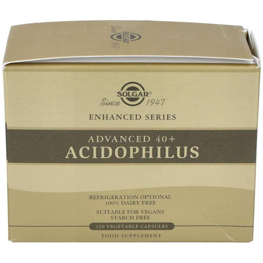 Solgar Acidofilus 40+ Avanzado 120 Cápsulas